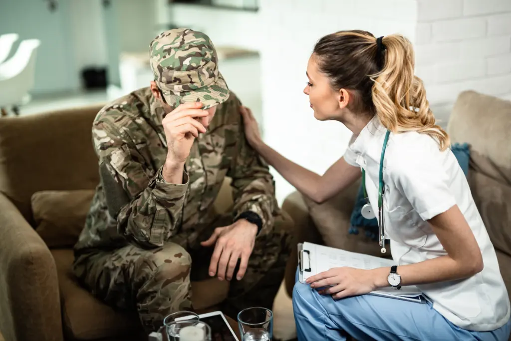 veteran at doctor