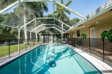 An indoor swimming pool at Reign Residential Treatment Center in Southwest Ranches, FL