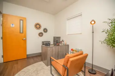 A counselor's office at Sanctuary Mental Health & Wellness in Seymour, TN