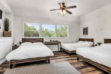 3 beds in a ava recovery center bedroom