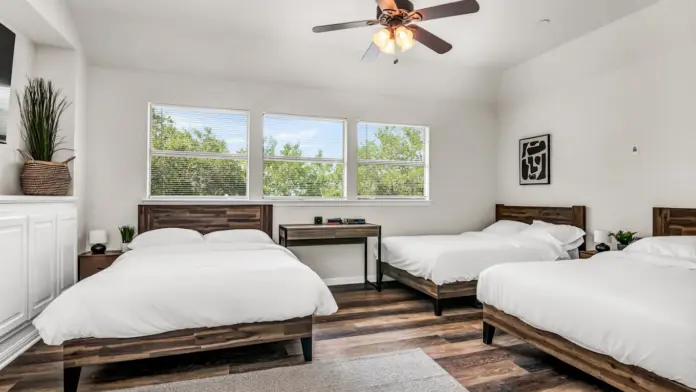 3 beds in a ava recovery center bedroom