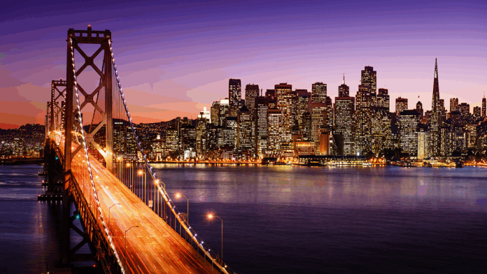 A view of the San Francisco, CA skyline
