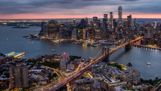 A view of the New York City skyline
