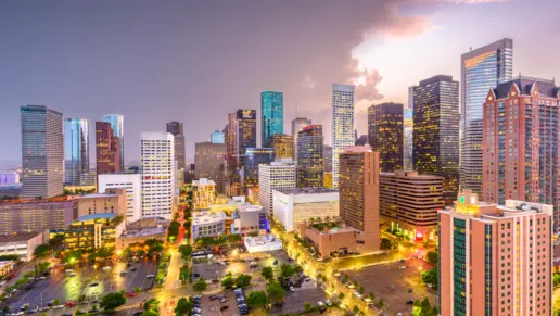The Houston, Texas skyline