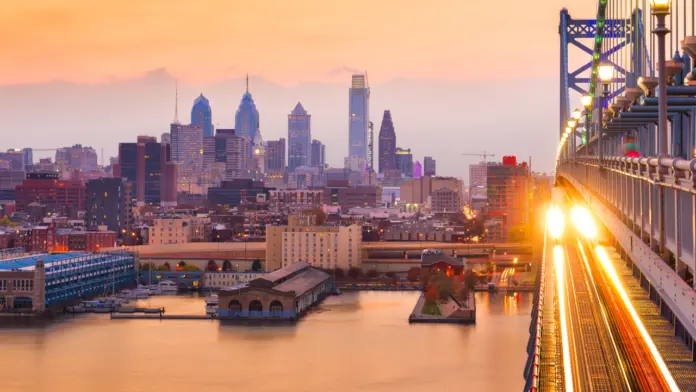 A view of the Philadelphia skyline