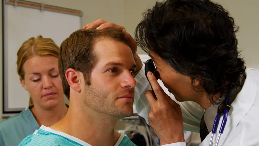 A doctor doing an assessment of a patient during a checkup