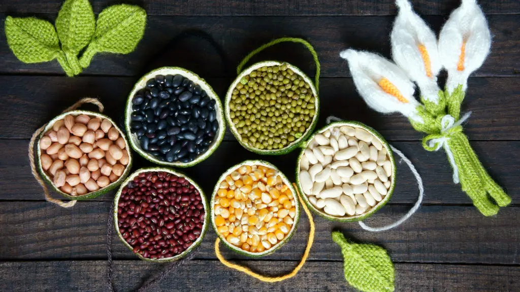 a selection of vitamin-rich grains and legumes that can help with alcohol detox