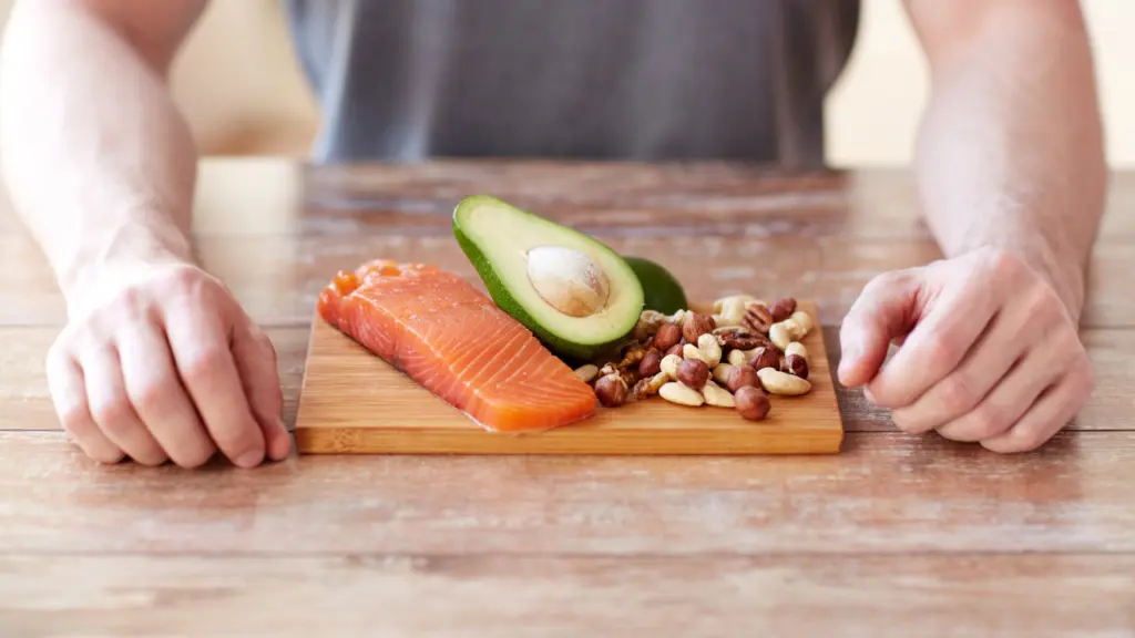 Various healthy alcohol detox foods on a cutting board