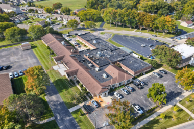Arista Recovery Ohio aerial view of treatment center campus and surrounding neighborhood