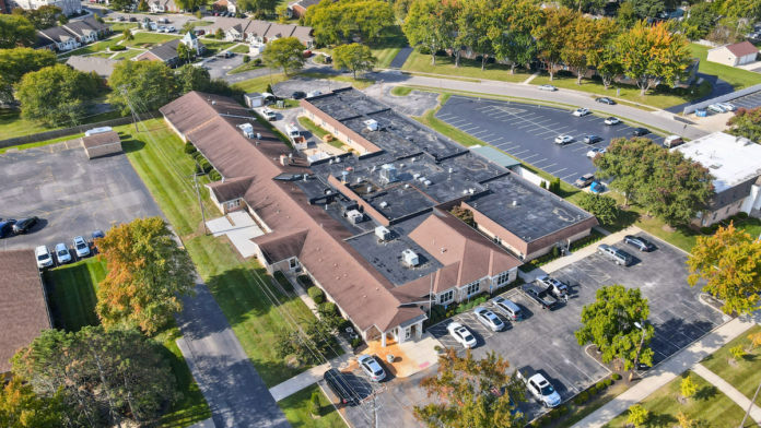 Arista Recovery Ohio aerial view of treatment center campus and surrounding neighborhood